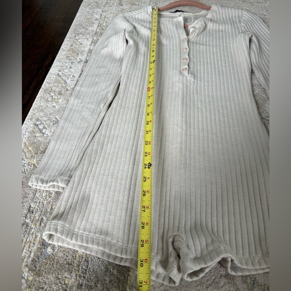 ZARA Ribbed Lounge Playsuit - Picture 7 of 11